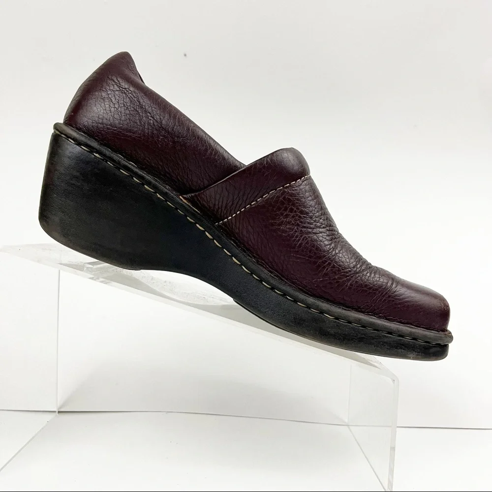 Born Brown Leather Comfort Clog Size‎ 8 - Picture 6 of 8